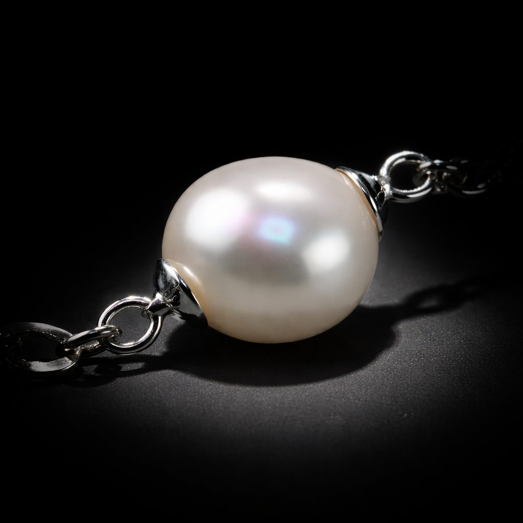 Bracelet argent et perles de culture