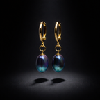 Boucles d oreilles en plaqué or 24k