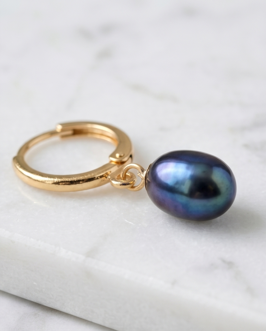 Boucles d oreilles en plaqué or 24k
