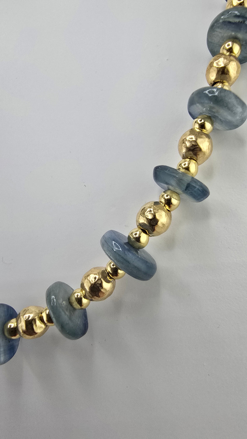 Collier et bracelet en Kyanite et vermeil