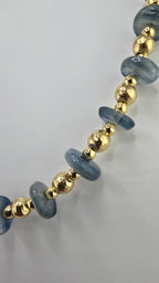 Collier et bracelet en Kyanite et vermeil