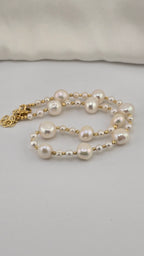 Collier en perles de culture et vermeil