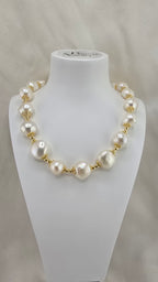 Collier en perles de culture baroque