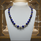Collier en Lapis-Lazuli et perles en strass