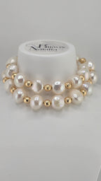 Collier en perles de culture baroque