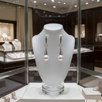 Boucles d’oreilles en argent et perles de culture