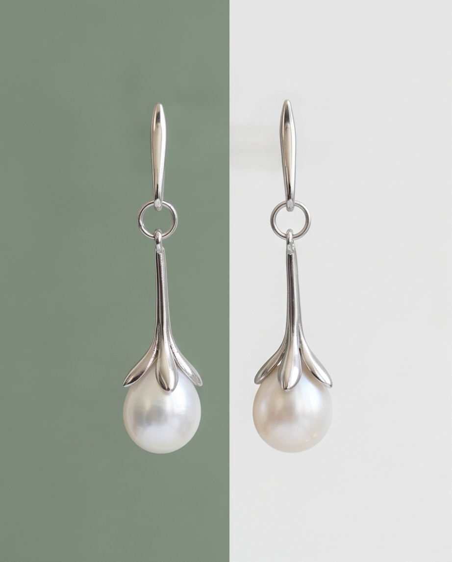 Boucles d ' oreilles en argent rhodié 925/1000