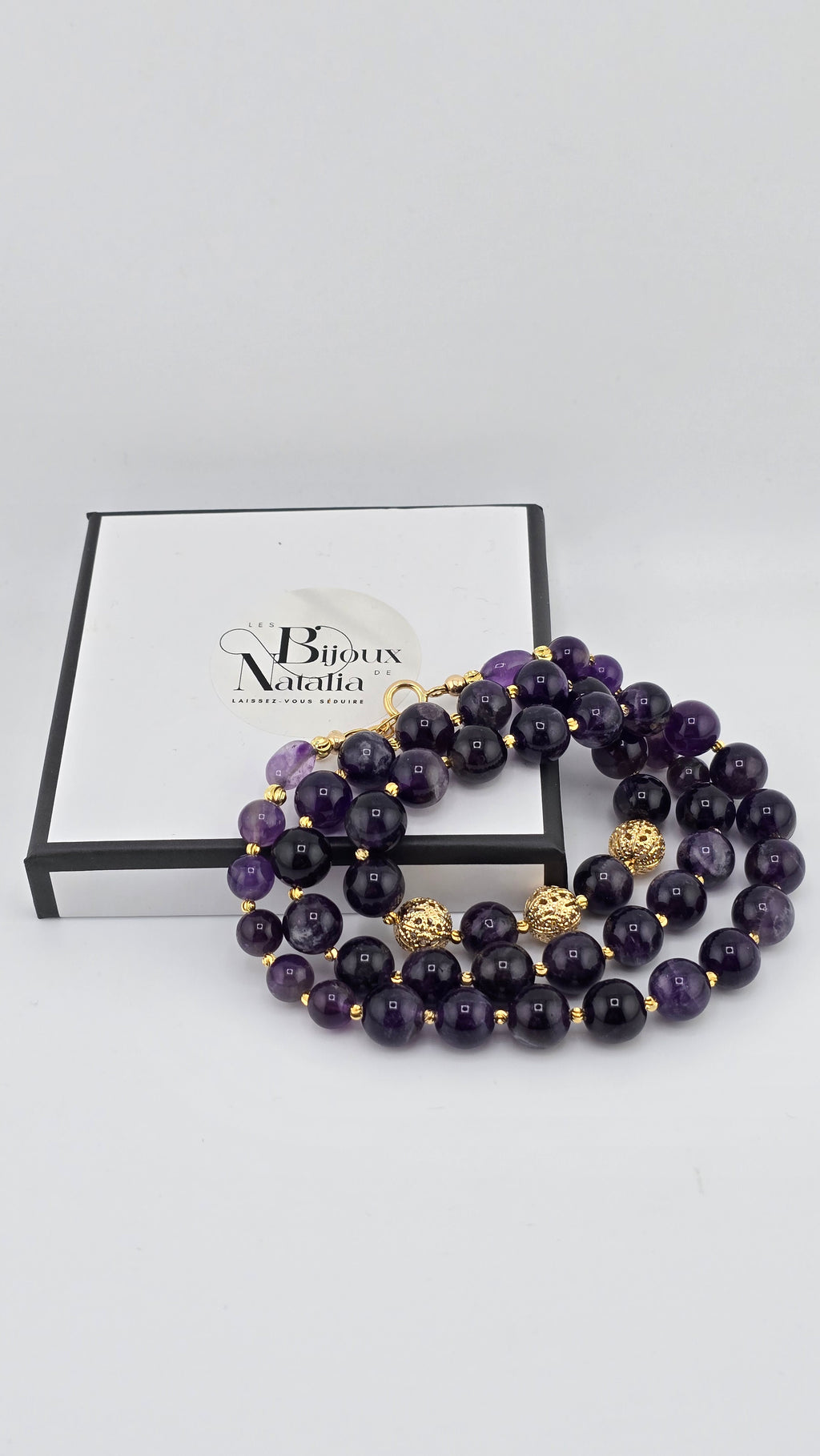 Collier Long en Améthyste