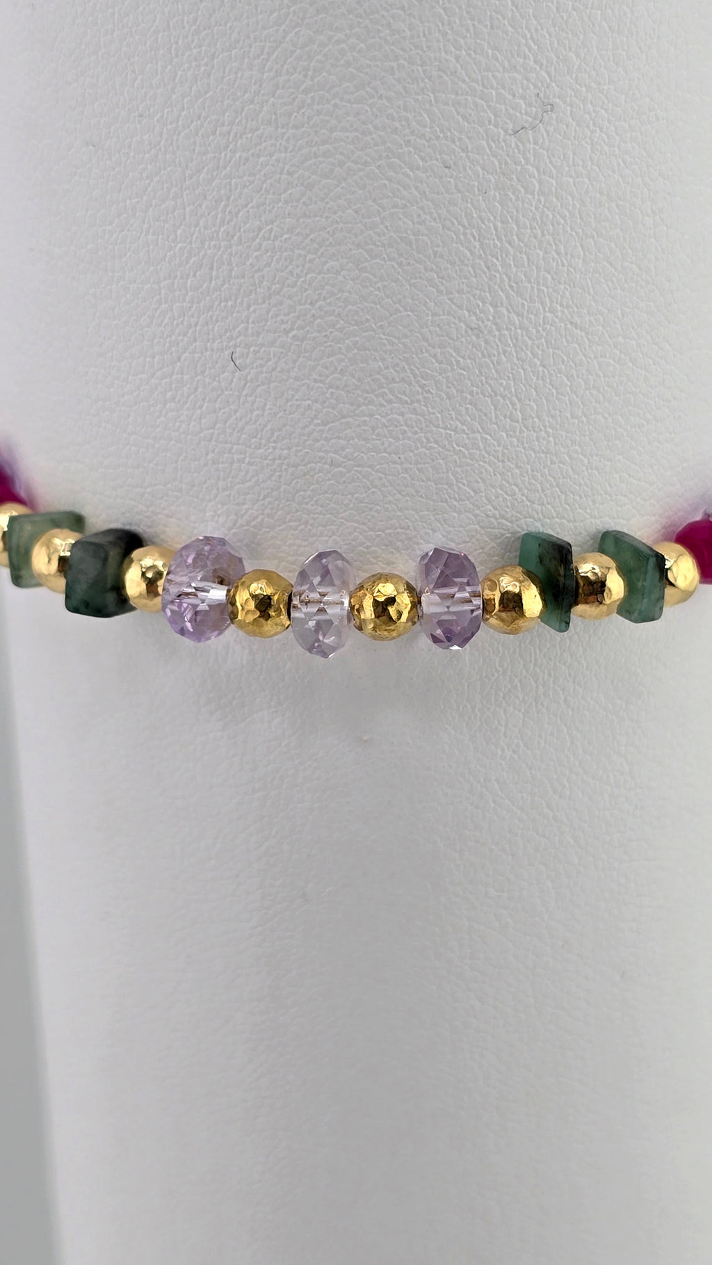 Bracelet en pierres fines et vermeil