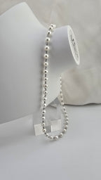 Collier avec perles de culture et Aigue marine dans son coffret prestige