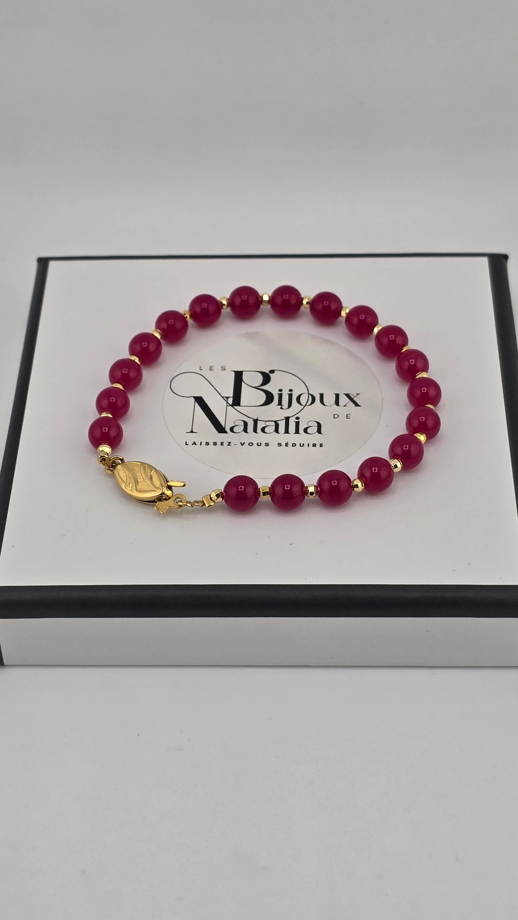 Bracelet en rubis et vermeil