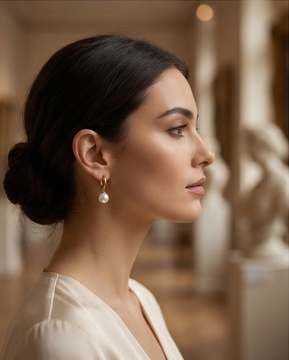 Éclat Majesté  - boucles d’oreilles avec perles de culture