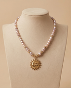 Rosée d'or - collier en perles de culture Rosée