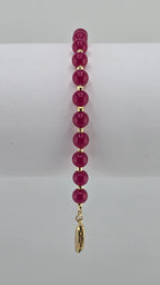 Bracelet en rubis et vermeil