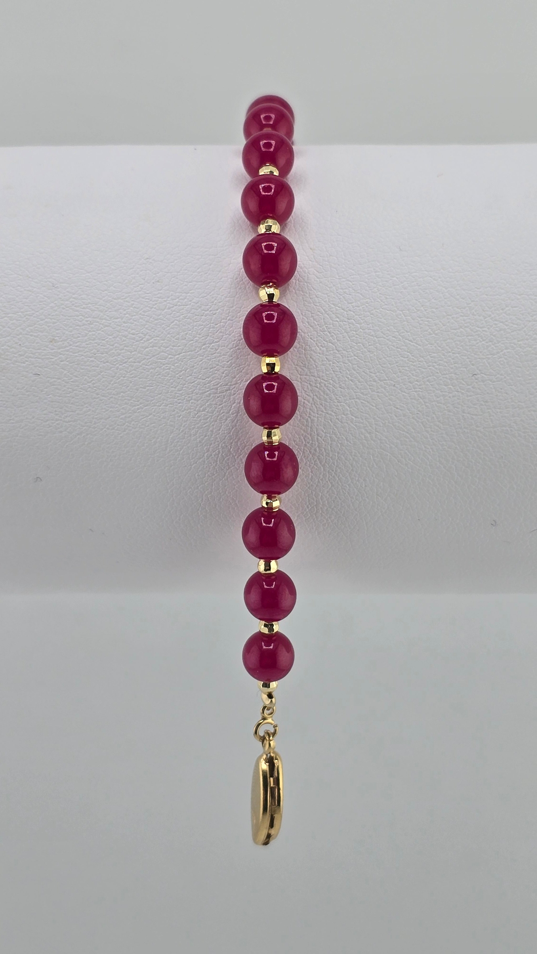 Bracelet en rubis et vermeil