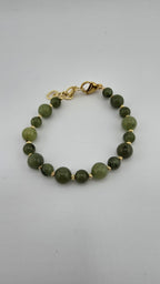 Bracelet en Agate verte