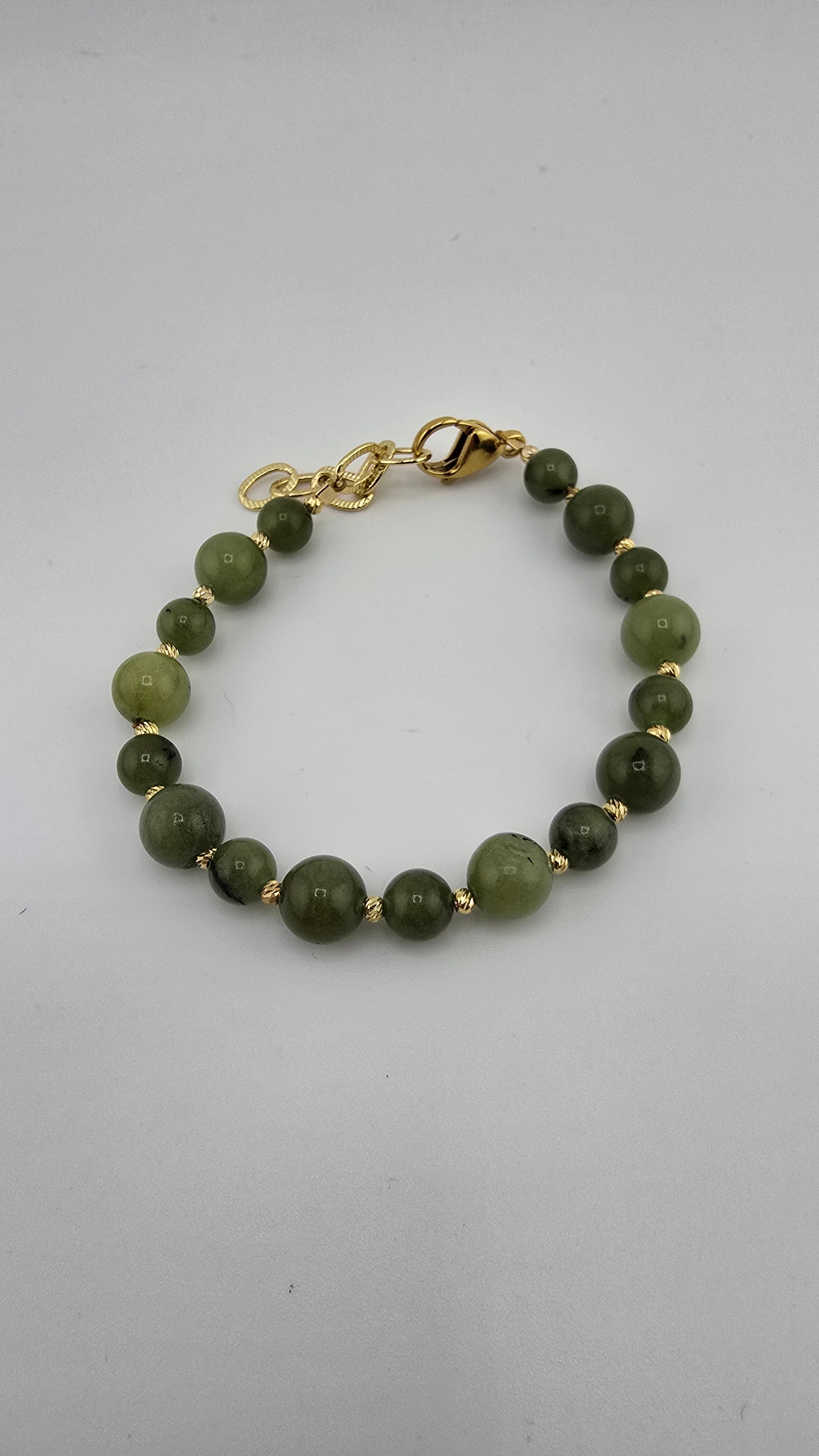 Bracelet en Agate verte